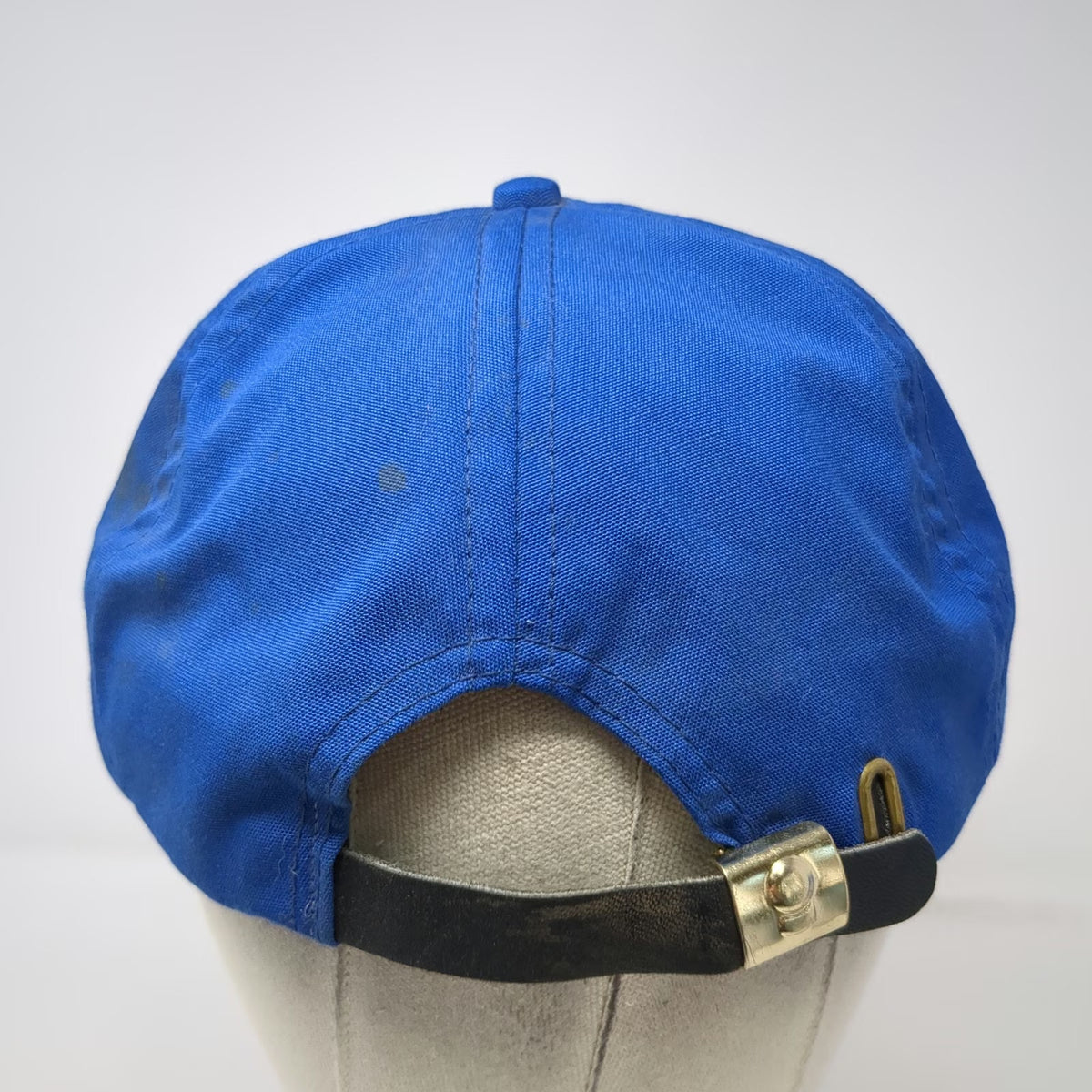 Imperial Trucker Blue One Size Salishan Tree Rope Leather Strapback Hat Vintage