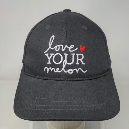 Love Your Melon Slideback Hat Gray One Size Adjustable Embroidered