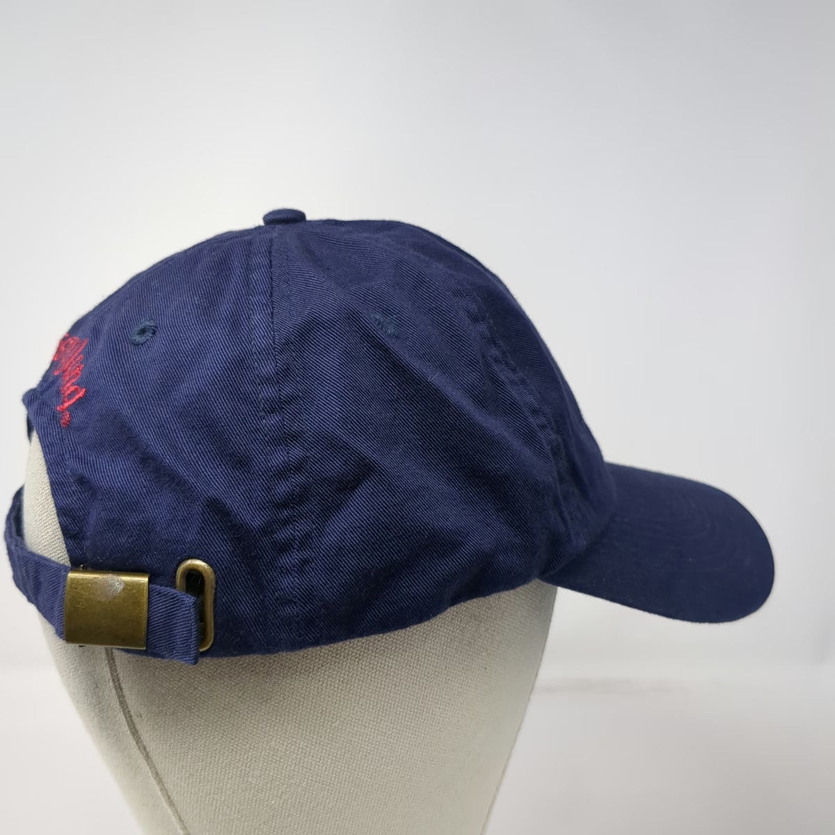 Disney Mickey Mouse Baseball Cap Blue OS Disneyland Slideback Buckle Hat Vintage