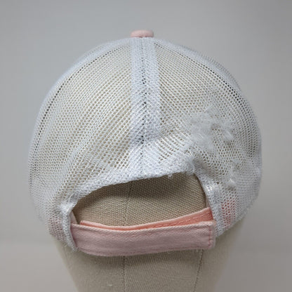 Rogersville Pharmacy Strapback Trucker Hat Pink OS Adjustable Mesh Outdoor Cap