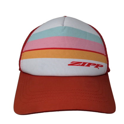 Boco Gear Men's Snapback Mesh Back Hat Zipp Graphic Logo Striped
