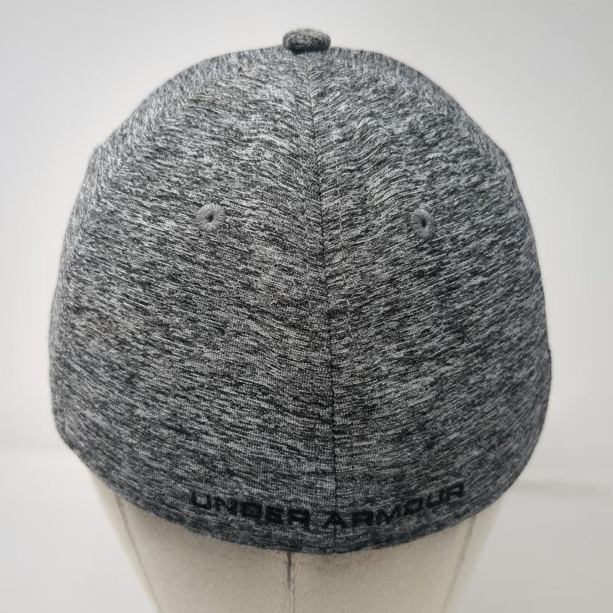 Under Armour Baseball Cap Gray L Heathered Stretch Fit Athletic Logo Golf Hat
