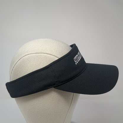 Sturgeon Sun Visor Hat Black OS Adjustable Embroidered 110 Flexfit Tech Yupoong