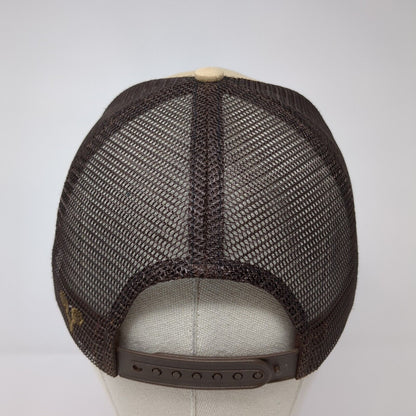 Valley AG Snapback Trucker Hat Tan OS Adjustable Mesh Back 6 Panel Vie Gear