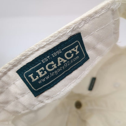 Legacy Baseball Cap White One Size Slideback Pace University P Logo Hat