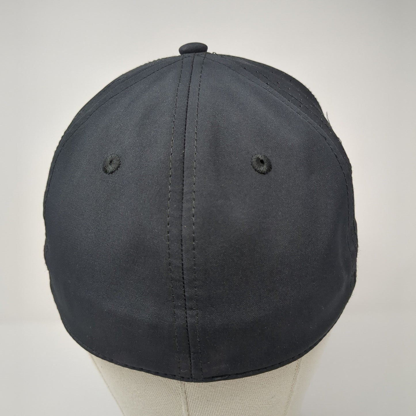 The Game Fitted Flat Bill Hat Black Embroidered Pink R Logo Size Small