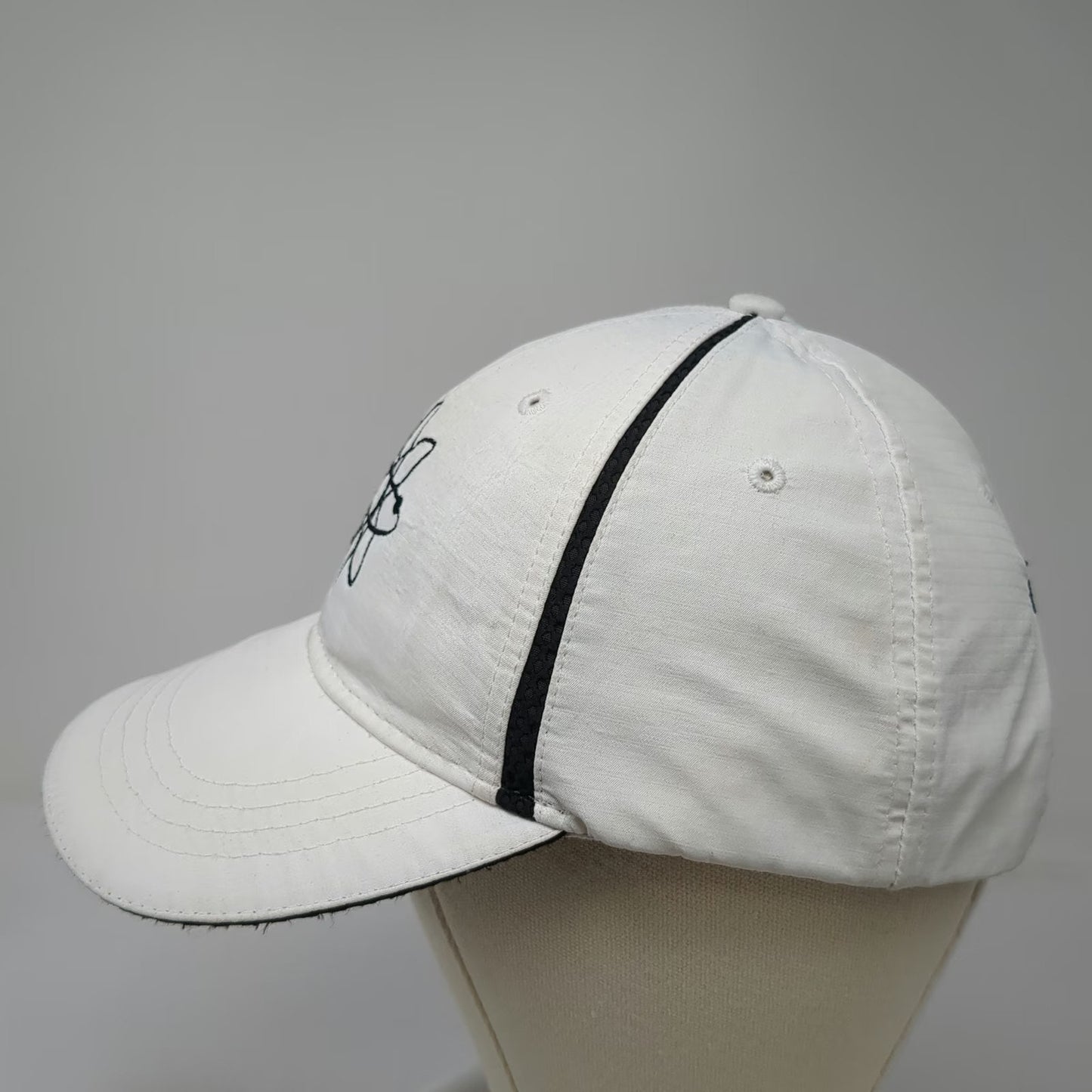 Cap America Baseball Cap White One Size Atomic Symbol UniTech US Nuclear Hat