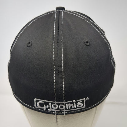 G. Loomis Baseball Cap Black M Fitted Skeleton Fish Contrast Stitching Hat