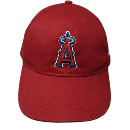 OC Sports Los Angeles Angels Baseball Cap Red One Size Strapback MLB Logo Hat