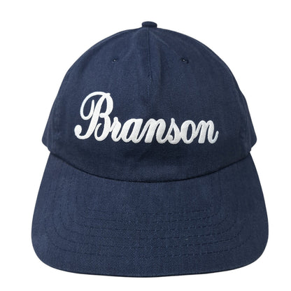 Branson Snapback Hat Blue One Size Adjustable Solid 6 Panel Outdoor