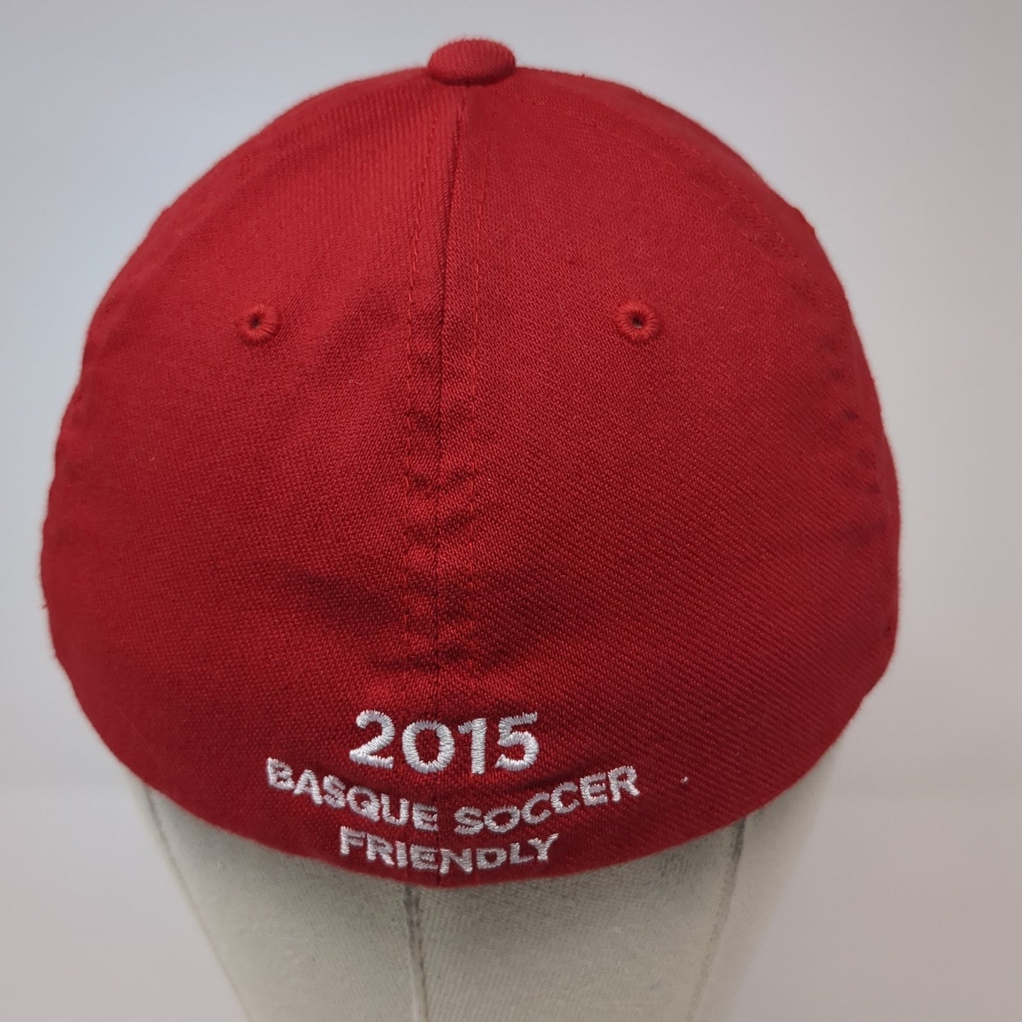 2015 Basque Soccer Friendly Fitted Hat Red Small Embroidered Richardson