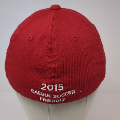 2015 Basque Soccer Friendly Fitted Hat Red Small Embroidered Richardson