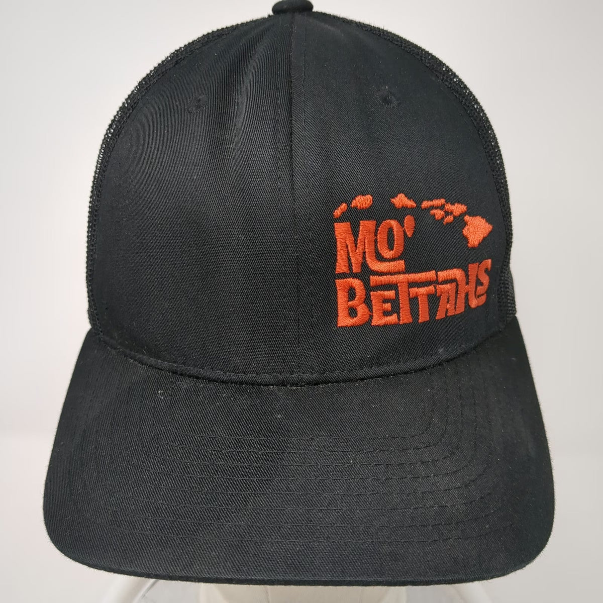Kamel Trucker Hat Black One Size Mo' Bettahs Hawaii Mesh Snapback Restaurant hat