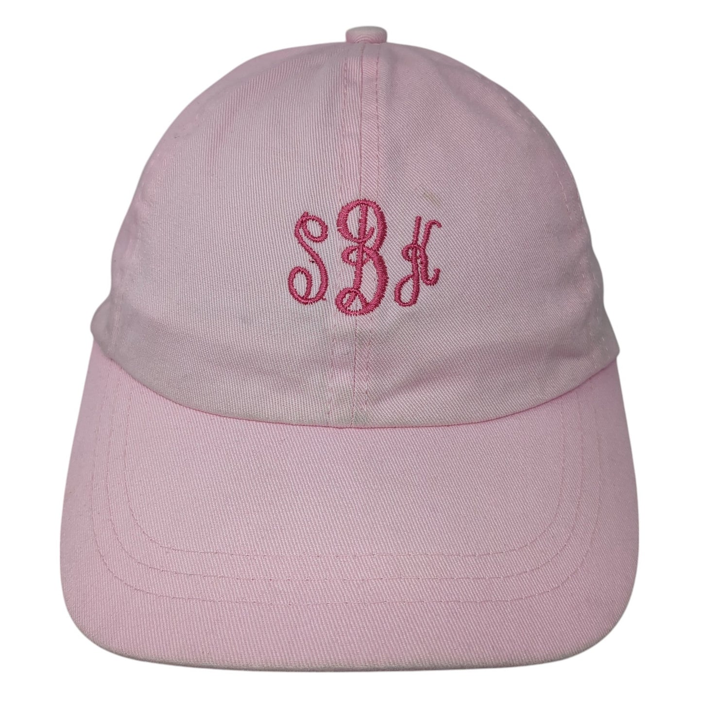 SBK Slideback Hat Pink One Size Adjustable Embroidered Solid 6 Panel