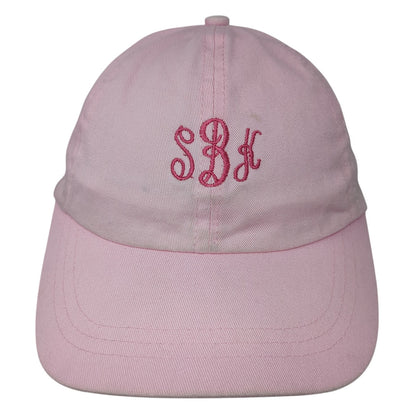 SBK Slideback Hat Pink One Size Adjustable Embroidered Solid 6 Panel