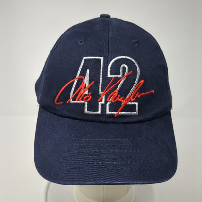 Mo Vaughn 42 Strapback Hat Blue One Size Embroidered Anaheim Angels