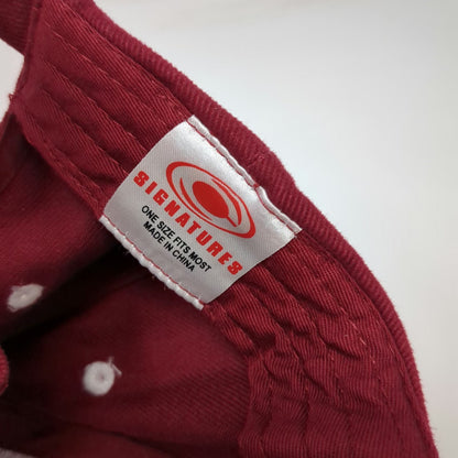 Oklahoma Sooners NCAA Signatures Red Cap One Size Strapback Logo Sandwich Brim