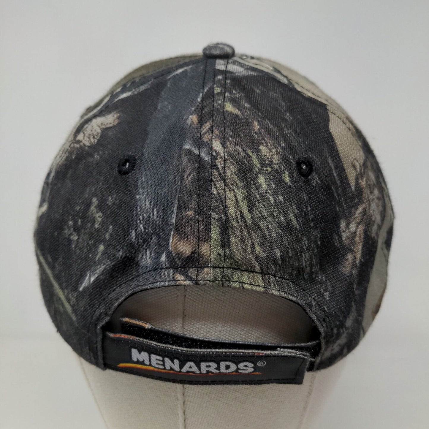 Menards Men's Strapback Hat Camo Adjustable Embroidered #27 Logo 100% Polyester