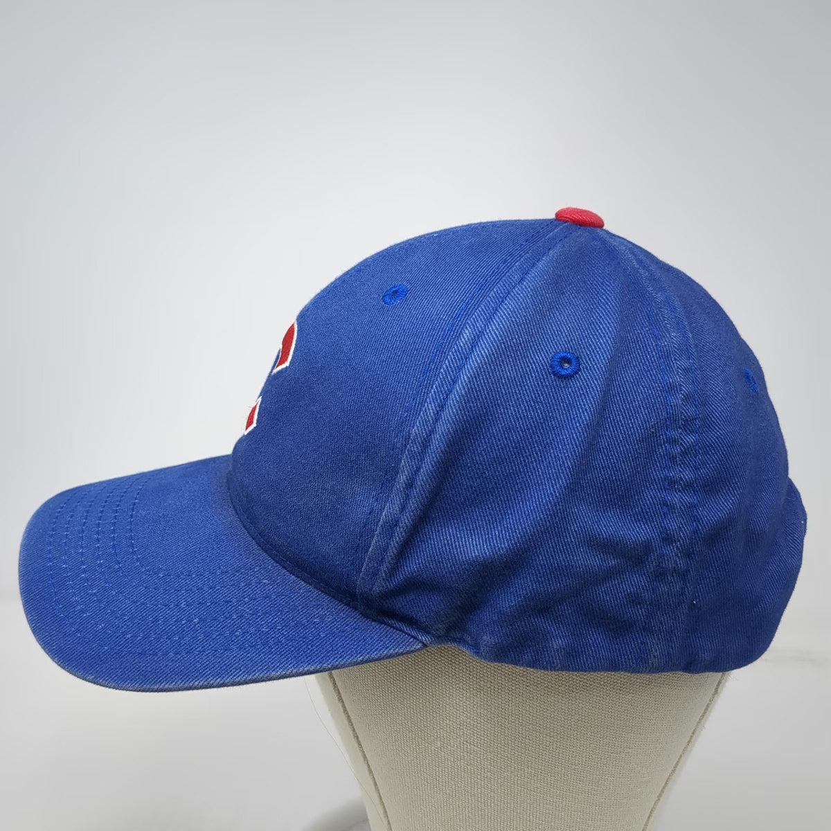 Chicago Cubs MLB Baseball Cap Blue One Size Strapback Cotton Gray Underbrim Hat