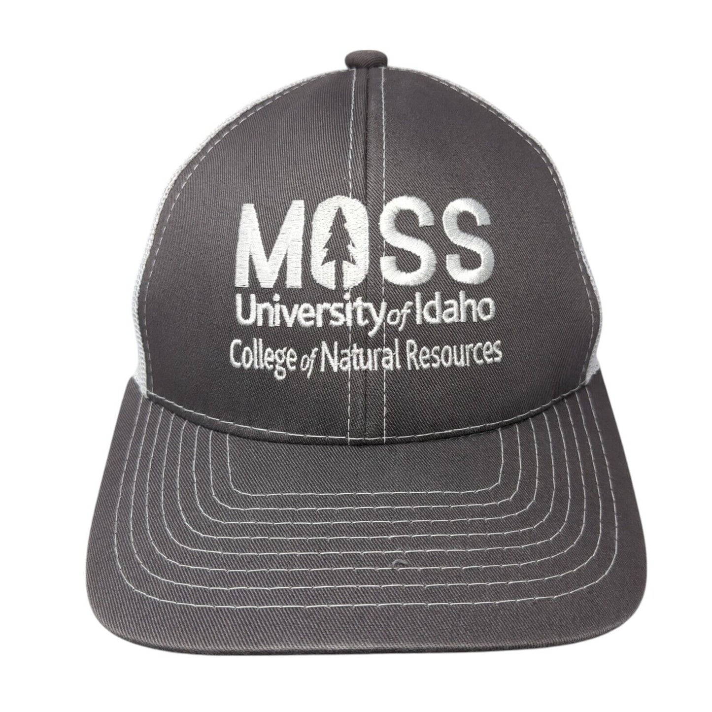 Moss University of Idaho College of Natural Resources Trucker Hat Gray OS Mesh