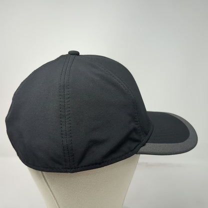 Russell Baseball Cap Black XL Performance Hat Curved Brim Gray Contrast Piping