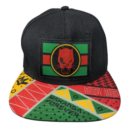 Black Panther Wakanda Forever Snapback Hat Multicolor OSFM Marvel