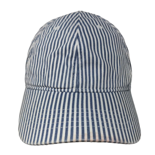 Unbranded Strapback Hat Multicolor Striped Adjustable 6 Panel Blank