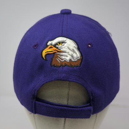 Patriotic Jac Sales Purple One Size Baseball Cap Hat Eagle Head Brim Embroidery