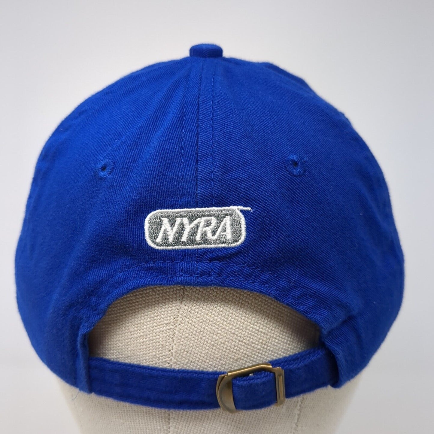 Saratoga NYRA Slideback Hat Blue OSFA Solid Adjustable Embroidered