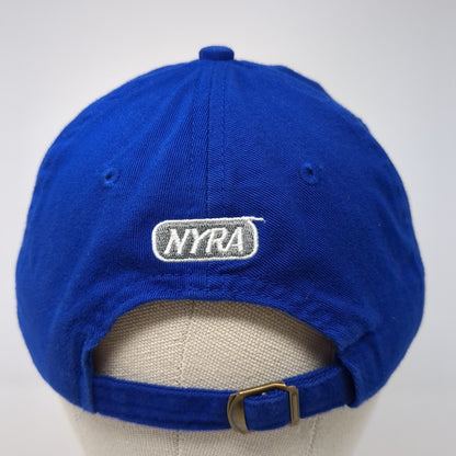 Saratoga NYRA Slideback Hat Blue OSFA Solid Adjustable Embroidered