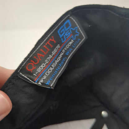 Quality Go USA Snapback Hat Black One Size Les Schwab Tires Embroidered Logo