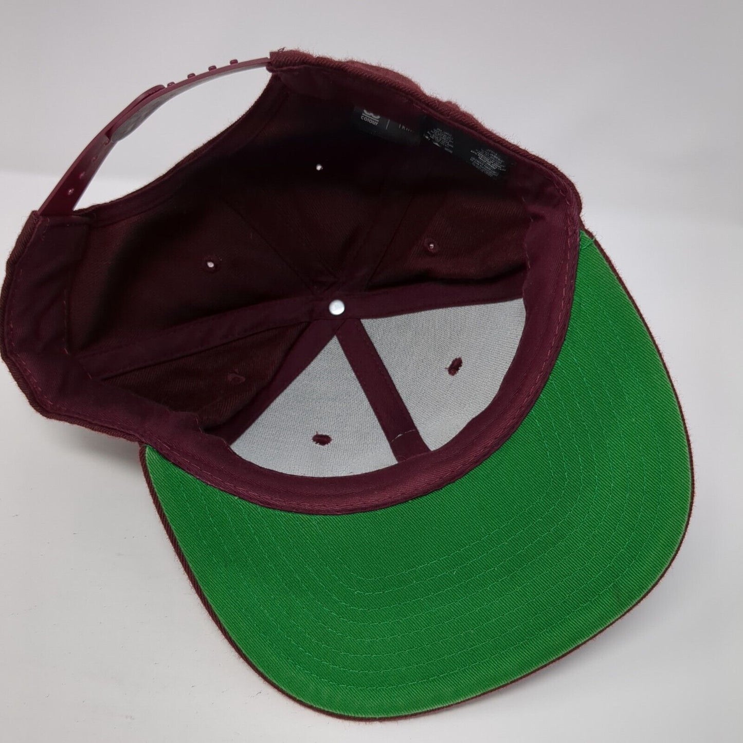 The Nayborhood Patch Snapback Hat Red One Size Adjustable AS Colour