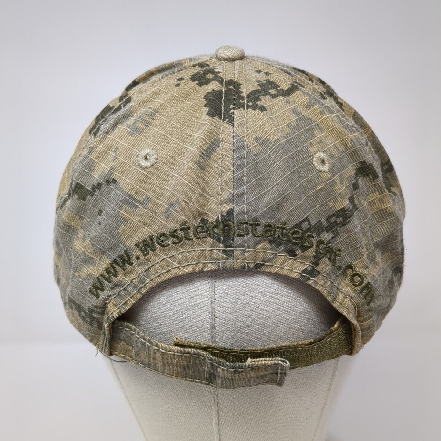 Western States CAT Strapback Hat Digital Camo One Size Embroidered