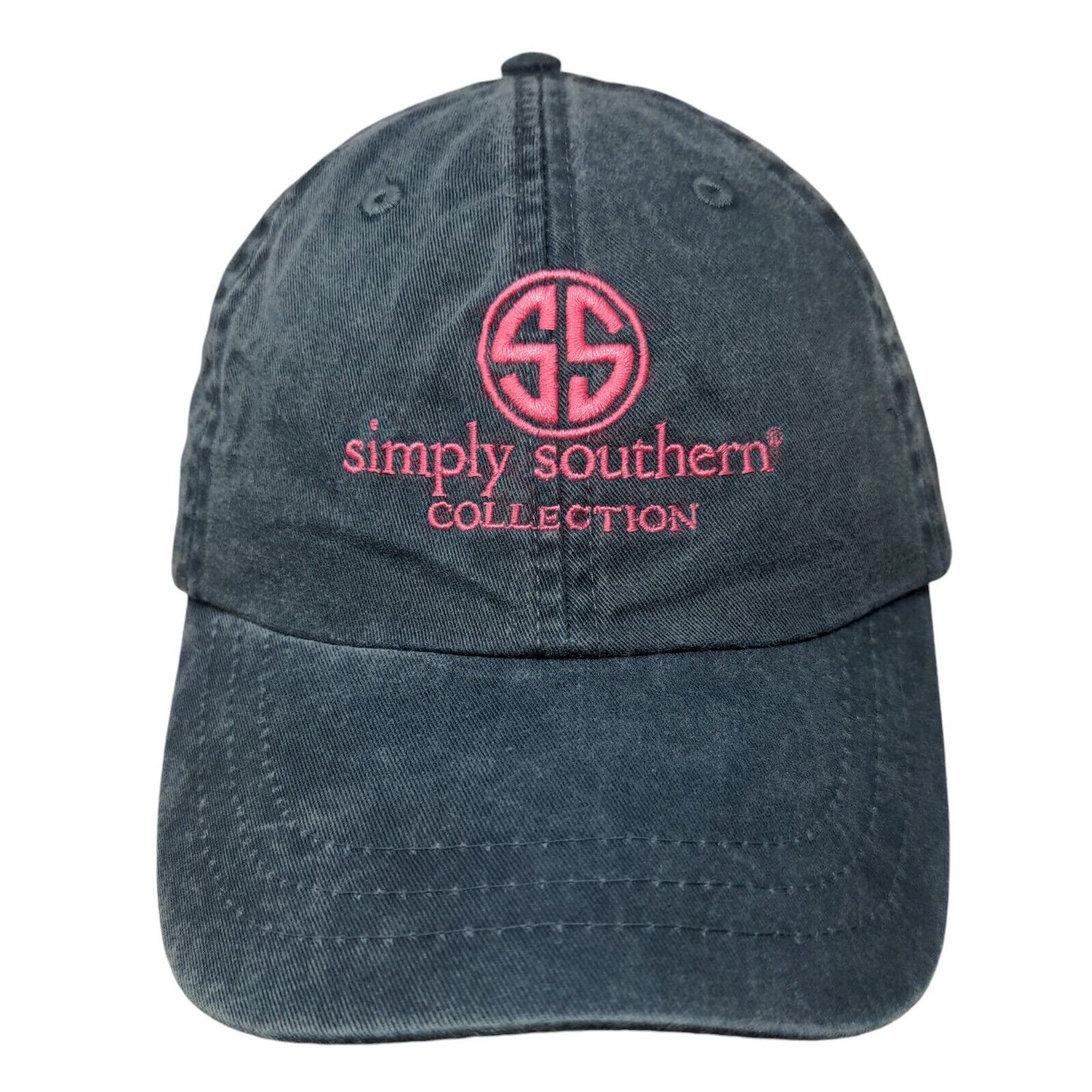 Simply Southern Slideback Hat Blue One Size Adjustable Embroidered Adams