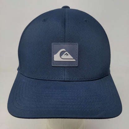 Quiksilver Men's Strapback Hat Blue Size OSFM 3D Patch Logo Polyester Blend