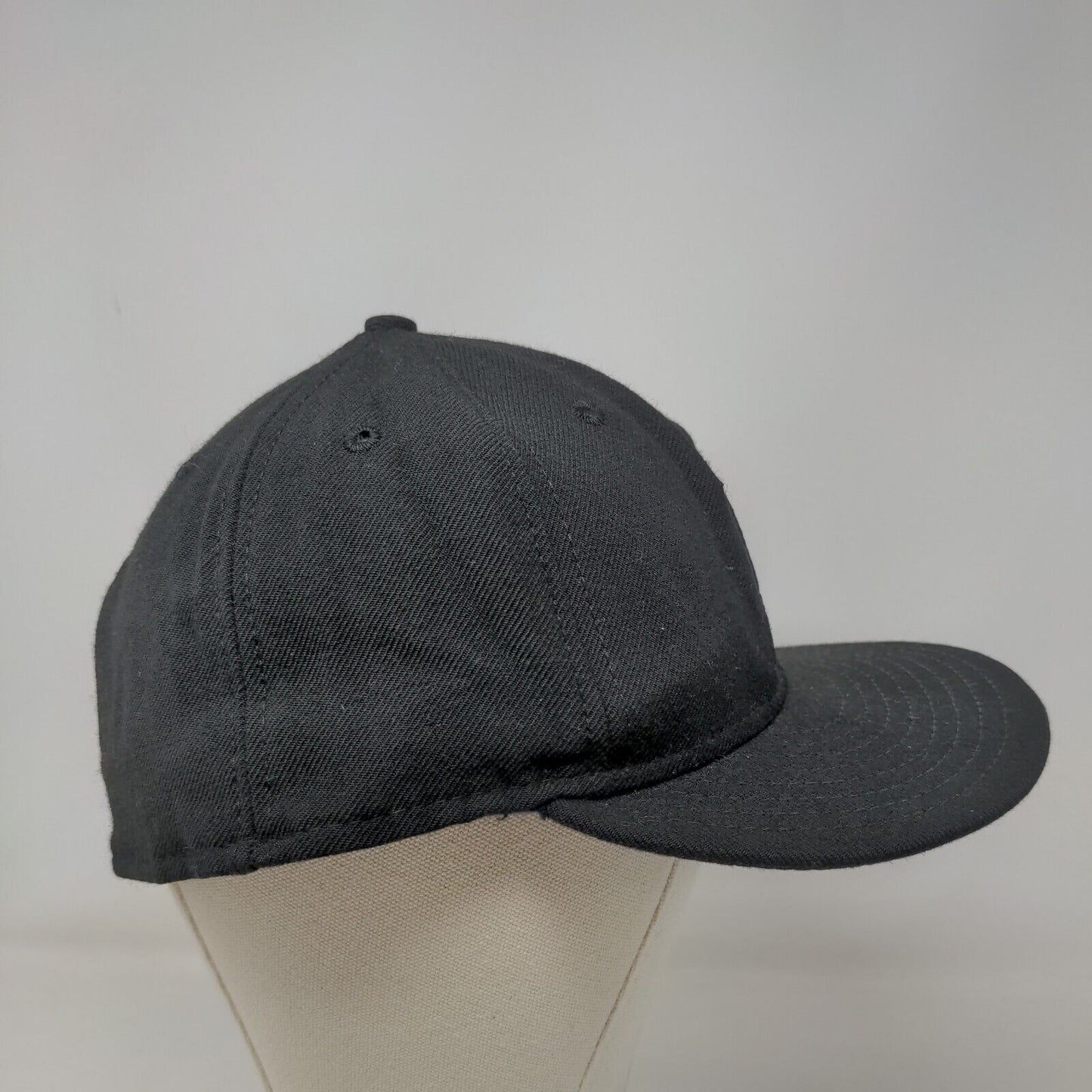 New Era Men's Fitted Hat Black 8 Embroidered Florida Marlins Logo 59Fifty