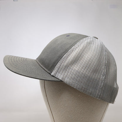 The Sweet Lillies Snapback Trucker Hat Gray One Size Adjustable Mesh Back