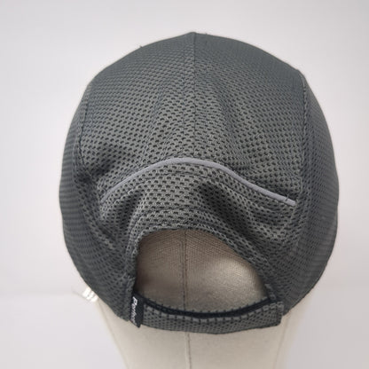 Unbranded Strapback 5 Panel Hat Gray One Size Adjustable Solid Blank