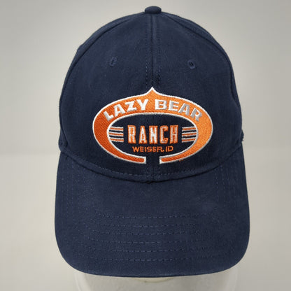 Lazy Bear Ranch Weiser ID Fitted Hat Blue L/XL Embroidered 6 Panel OttoFlex