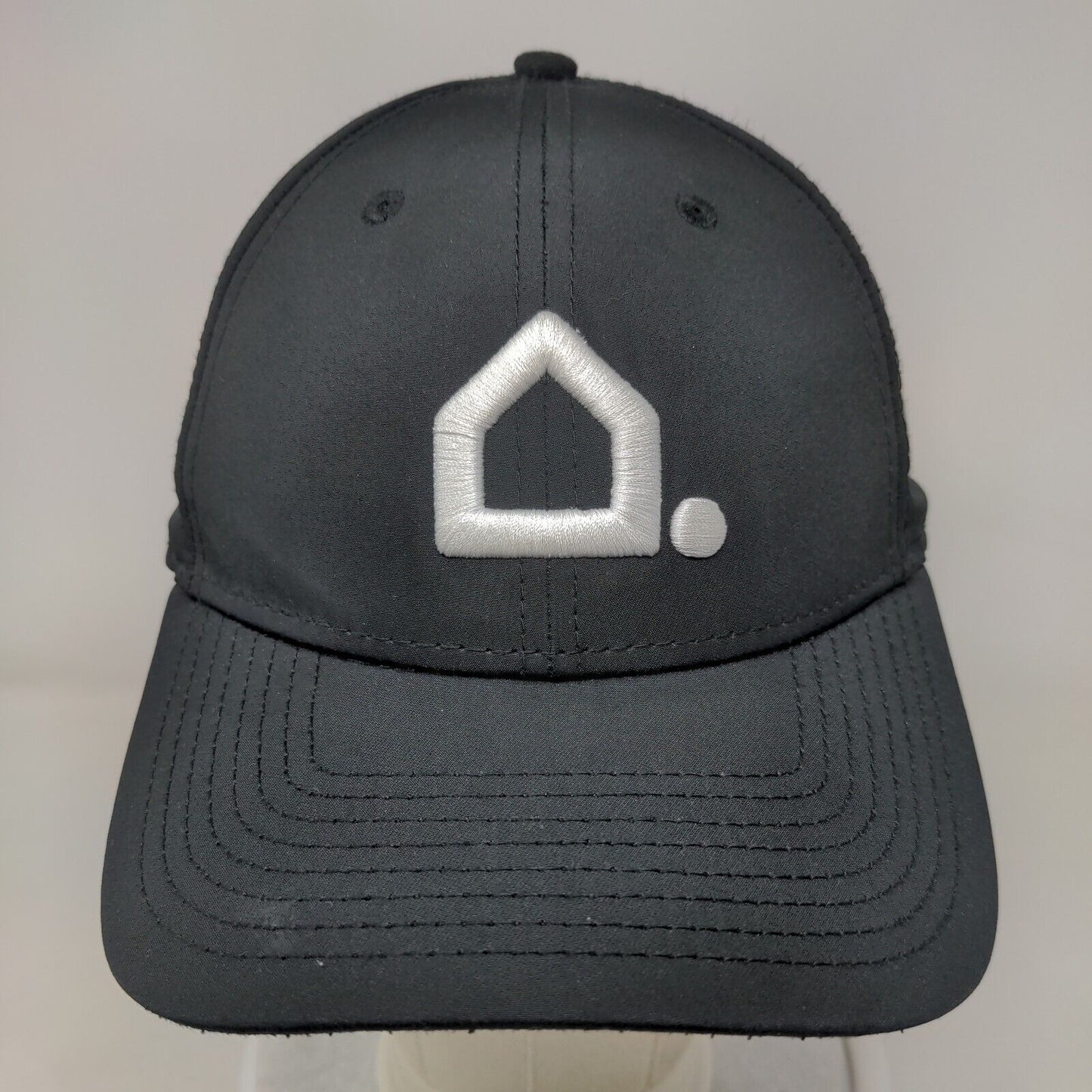 Vivint Strapback Hat Black OSFM Embroidered Laser Cut New Era 9Forty
