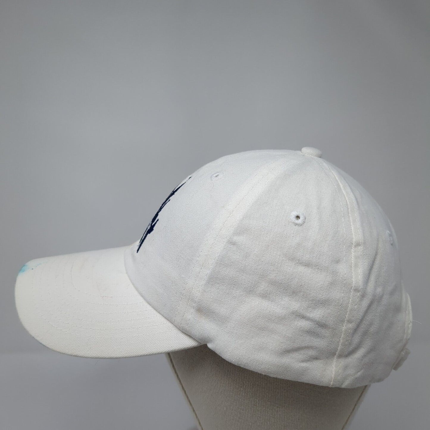 Walt & Mickey Silhouette Slideback Hat White One Size Adjustable Disney