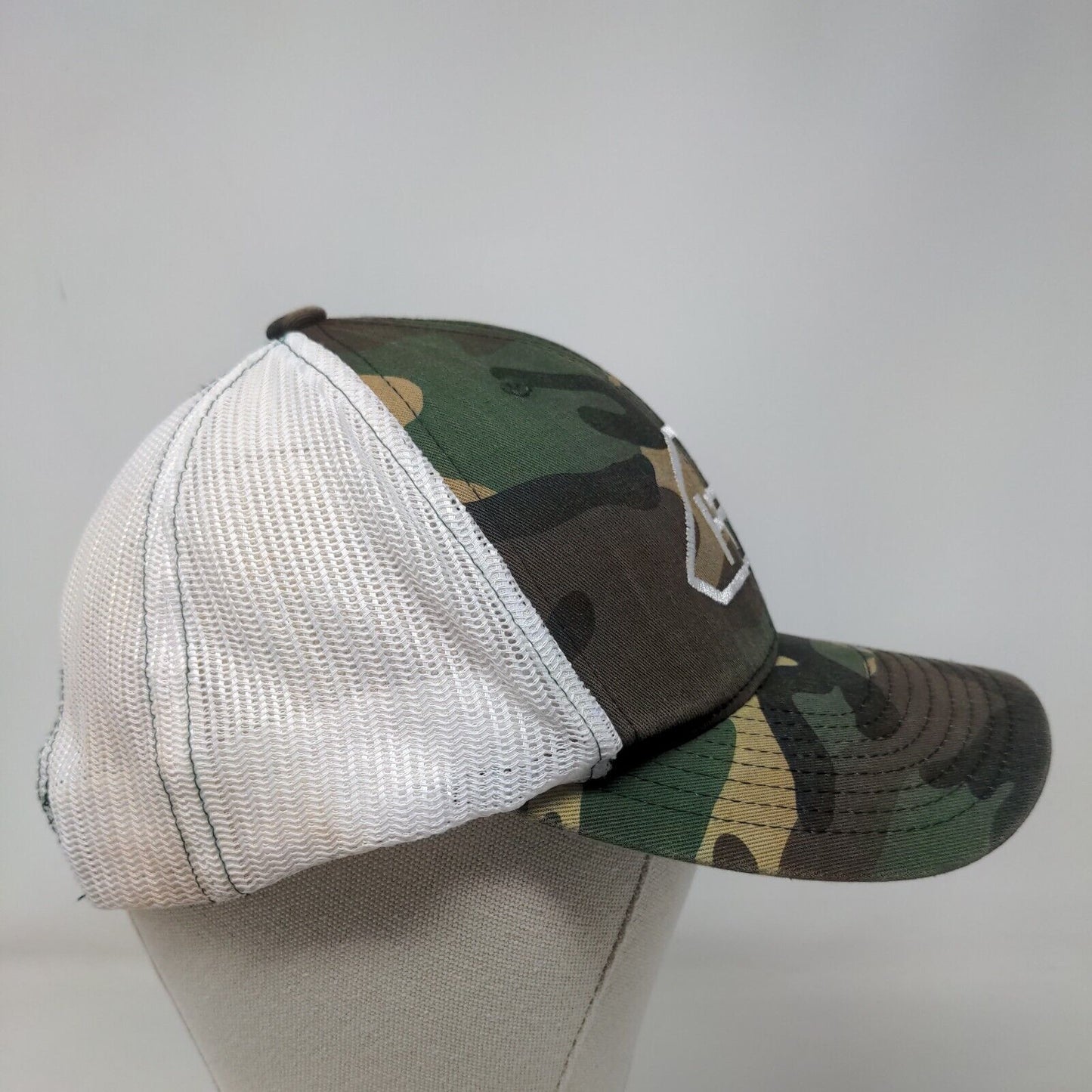 Richardson Snapback Trucker Hat Camouflage One Size Adjustable Mesh Back