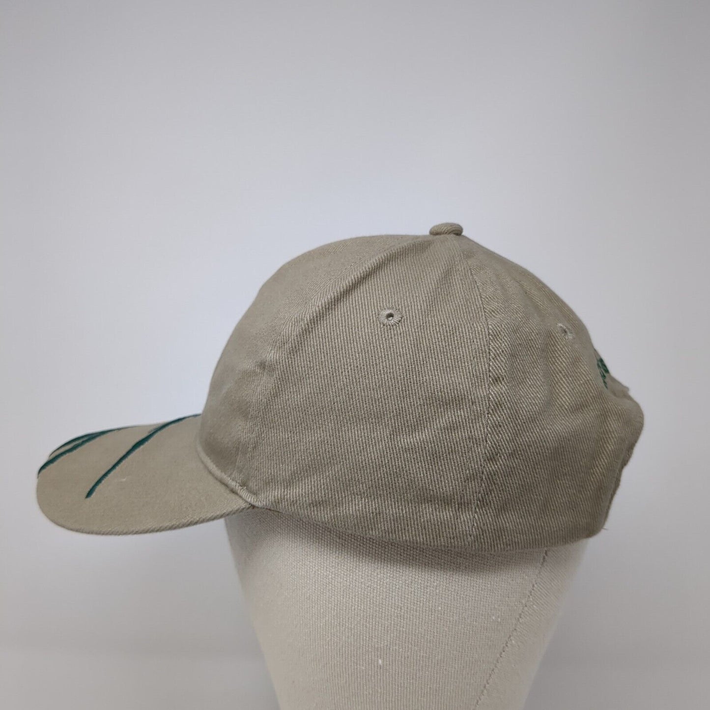 Mount Carmel Safaris Strapback Hat Tan One Size Adjustable Embroidered