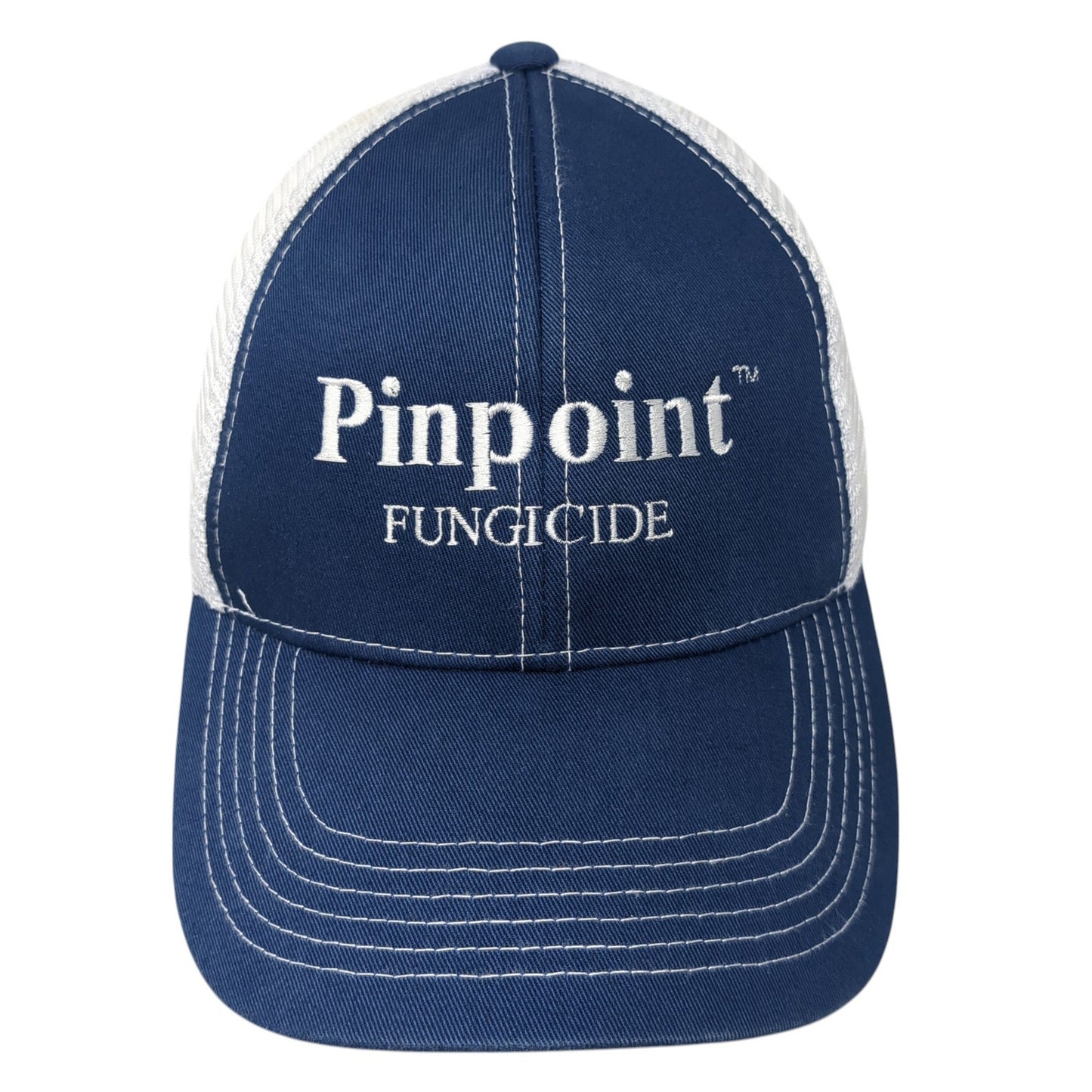 Pinpoint Fungicide Snapback Trucker Hat Blue One Size Mesh Back Outdoor