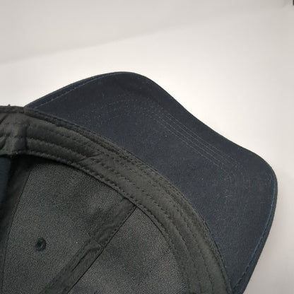 86 Lagoon Strapback Hat Black One Size Adjustable Solid Lucky 7 USA
