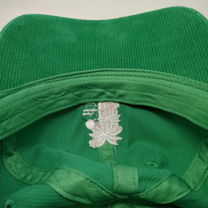Palmlico Baseball Cap Green One Size Corduroy Palm Tree Slideback Cotton Hat