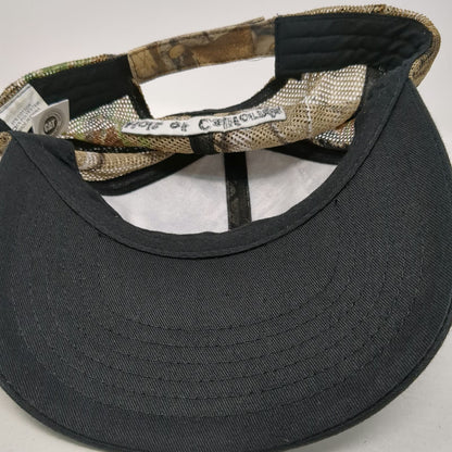 CAT Baseball Cap Green Black One Size Mesh Camo Holt of California Strapback Hat