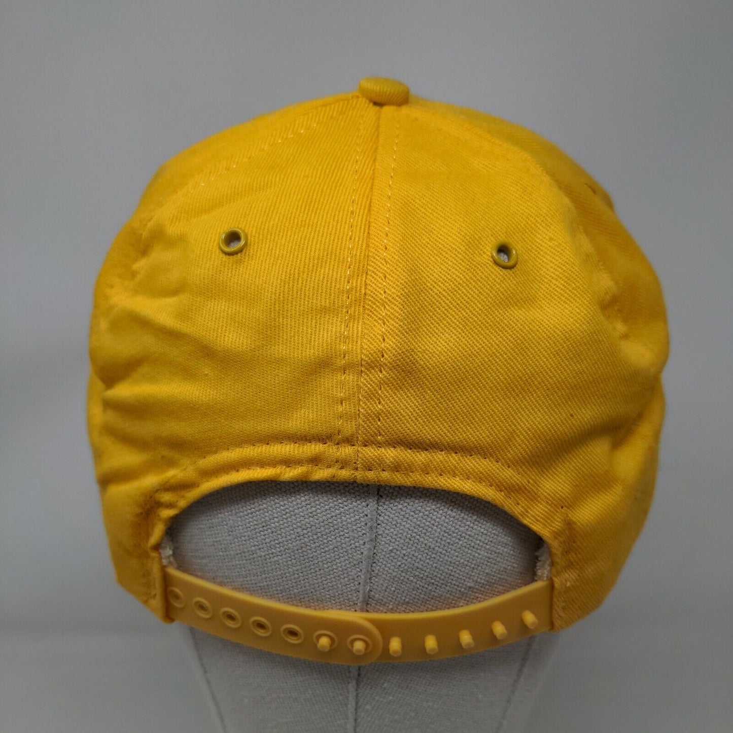 Vintage Broner Snapback Trucker Hat Yellow Access Control Embroidered Logo