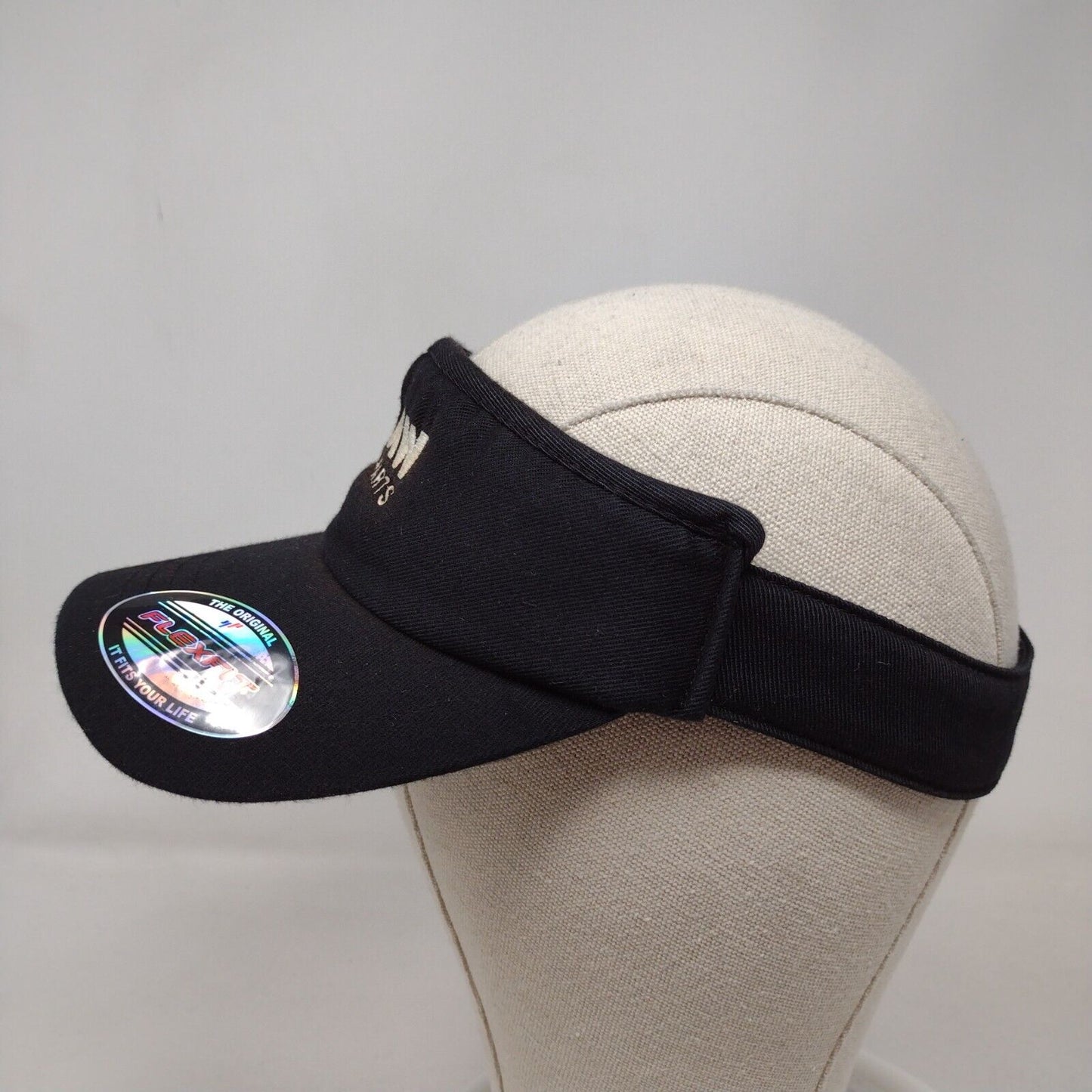 Shaw Auto Parts Fitted Sun Visor Hat Black OSFA Embroidered Flexfit