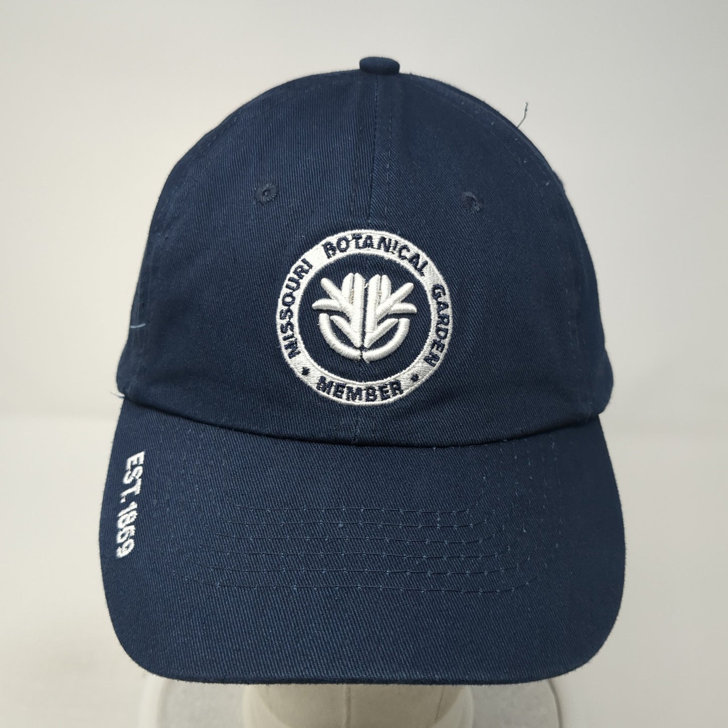 Missouri Botanical Garden Member Strapback Hat Blue One Size Hit Wear
